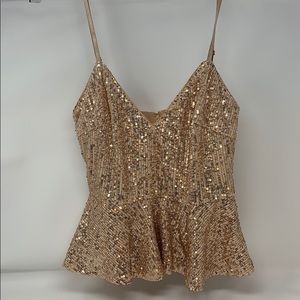 Rose Gold Sequin Top